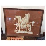 Framed decorator picture. 24"x19"