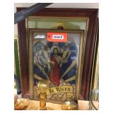 Framed religious related pictures