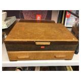 Assorted flatware in hinged box