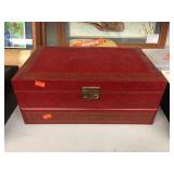 Jewelry box & assorted costume jewelry