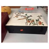 Jewelry box & assorted costume jewelry