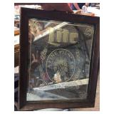 Miller Lite framed mirror. 15"x18"