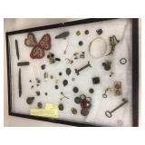 Cuff links, pendants, patches & assorted in