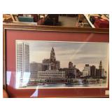 Framed Chicago picture by Katul. 25"x16"!