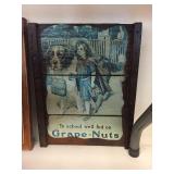 Grape Nuts board advertising. 12"x15"