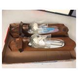 Wall candle holders. 15" tall