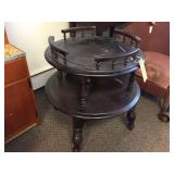 Round lamp table. 23" diameter x 25" tall