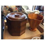 Ice bucket & wood spruce case