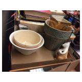 Bowls, planter & assorted