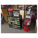 Organizer cabinet & assorted hardware