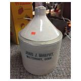 John J Murphy stoneware shoulder jug. Chipped