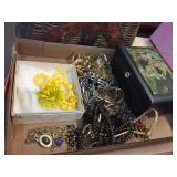 Assorted costume jewelry
