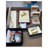 Assorted costume jewelry
