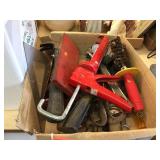 Caulk gun & assorted tools