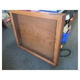 Hinged glass top display box. 36"x31"
