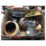 Glassware, covered candy dish & assorted