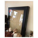 Hinged glass display box. 38"x34"