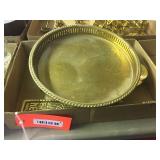 Brass tray & decorators
