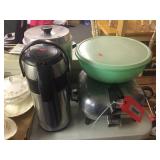 Tupperware bowls with covers / Electric broiler /