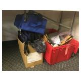 Hinged TOTE  with holiday decorators / bags