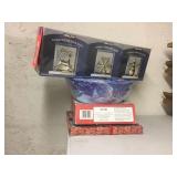 Holiday dishes / serving items / candle holders