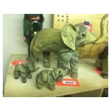 3 decorative elephants