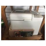 West Bend bread and dough maker with books