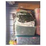 2 TOTES WITH COVERS / Wreaths / Garland