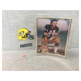 Curved glass framed picture signed by Carroll Dale