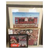 Badger related pictures -signed by Barry Alvarez