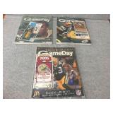 Game Day magazines, signed suite stub
