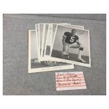 8x10 black & white Packer photos w/facsimilie