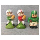 3 Plastic football banks