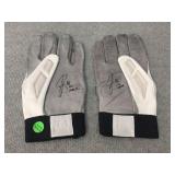 Football gloves signed by Jermichael Finley