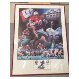 Framed signed & numbered Badger print