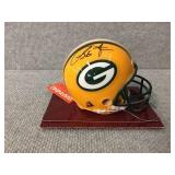 Mini Packer helmet signed by LeRoy Butler