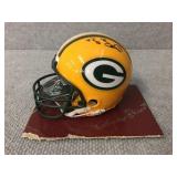 Mini Packer helmet signed by Edgar Bennett