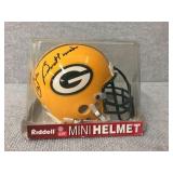 Mini Packer helmet signed by Zeke Bratkowski