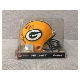 Mini Packer helmet signed by Shawn Jones
