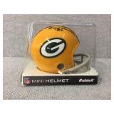 Mini Packer helmet signed by Shawn Jones &