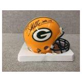 Mini Packer helmet signed by Jared Abradarus