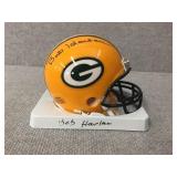 Mini Packer helmet signed by Bob Harlan