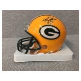 Mini Packer helmet signed by Matt Flynn
