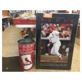 Mark McGuire poster & Cardinals garbage can