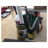 Metal packer garbage cans, Badger buoy, posters