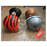 4 Youth helmets