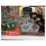 Coca Cola glasses, bottles & assorted glasses