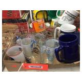 Glasses, cups, pint glasses