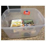 Assorted cookbooks, tote not included