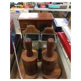 Bookends, Jewelry box, candle holders